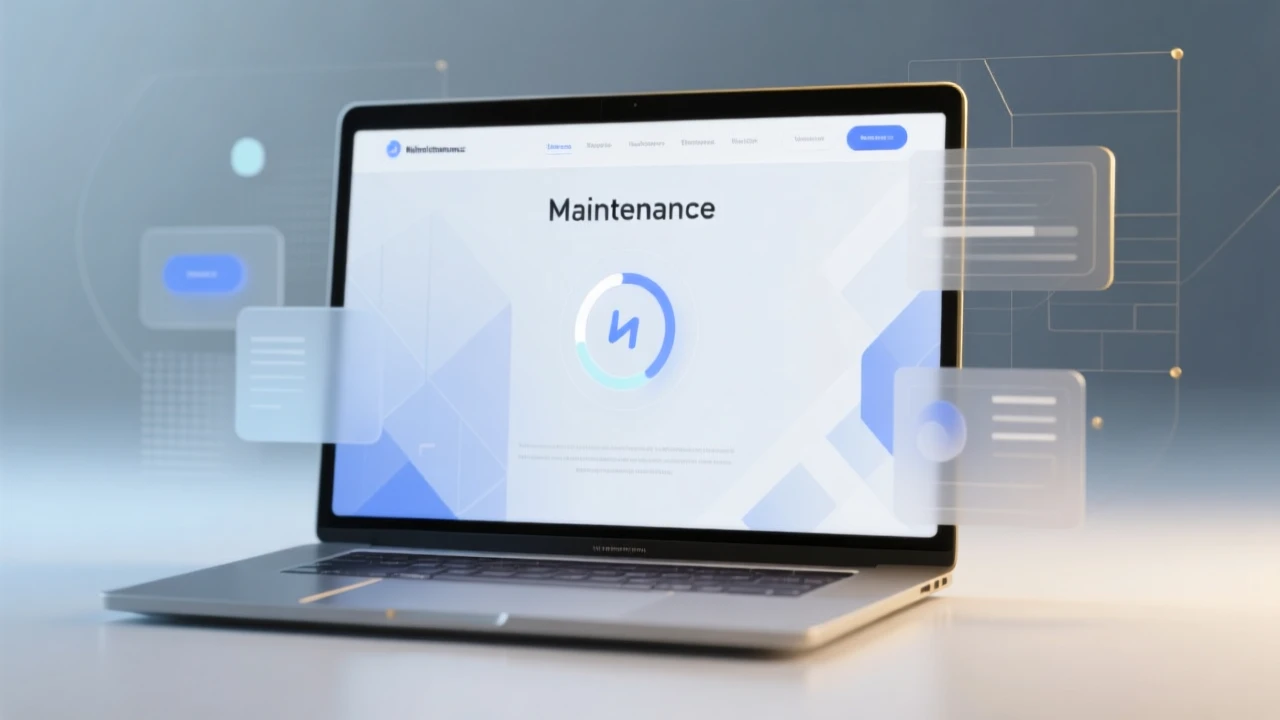 网站维护通知页的核心设计要素